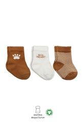 Nessiworld Bistyle 3-Pack Combed Cotton Ankle Socks BS10110 Mustard